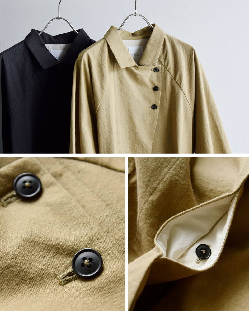 MAGALI(マガリ)コットンリネンアンティークキャンバストレンチコートct09