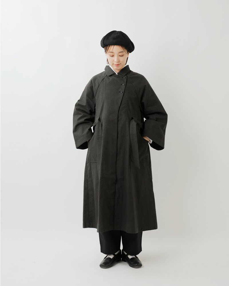 MAGALI(マガリ)コットンリネンアンティークキャンバストレンチコートct09