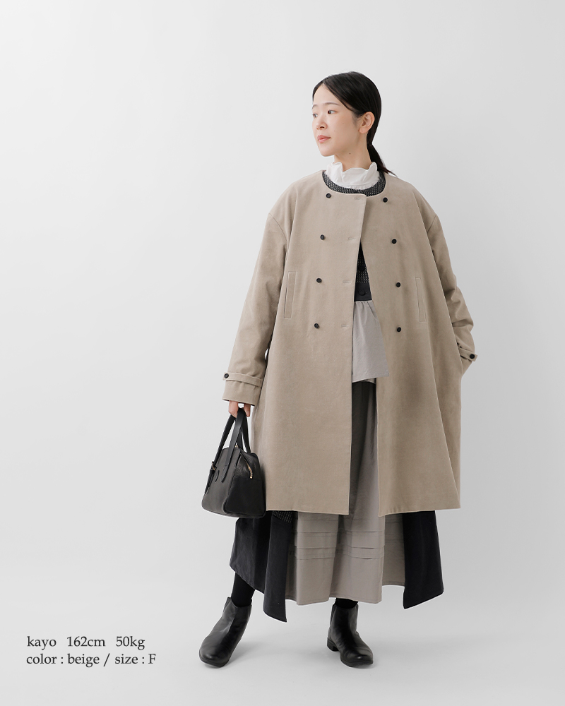 MAGALI(マガリ)オールドヴィンテージコットンダブルボタンコートct10-same1