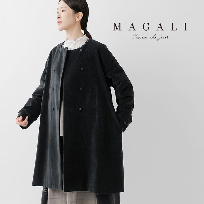 MAGALI(マガリ)オールドヴィンテージコットンダブルボタンコートct10-same1