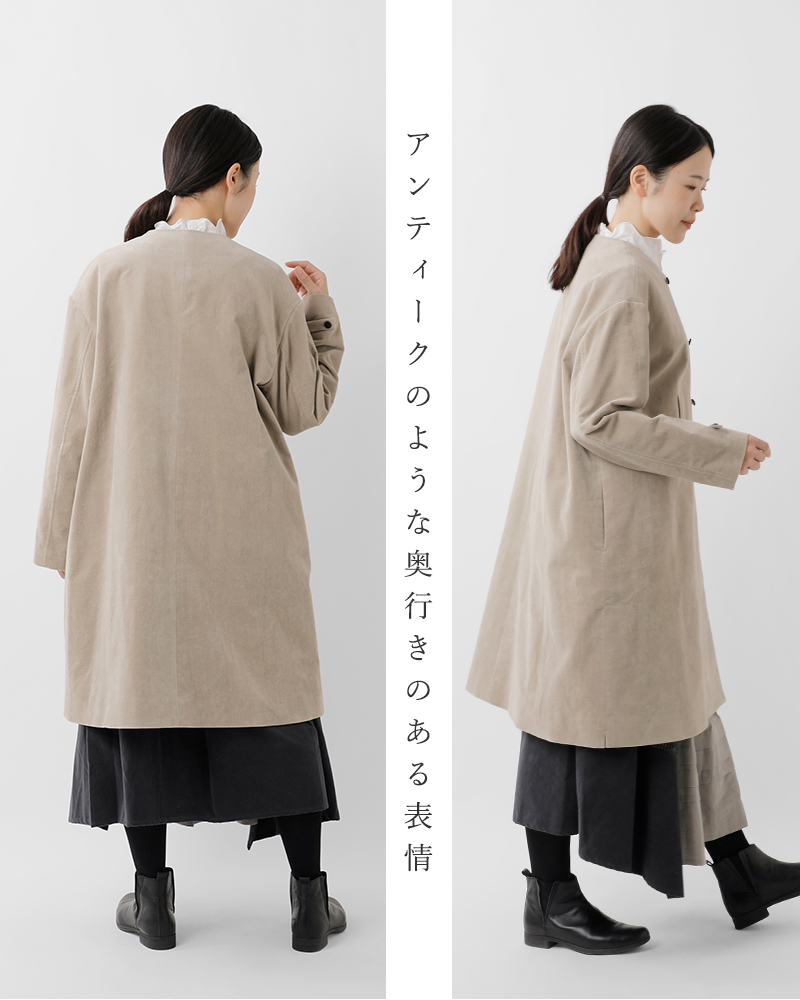 MAGALI(マガリ)オールドヴィンテージコットンダブルボタンコートct10-same1