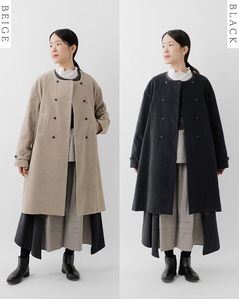 MAGALI(マガリ)オールドヴィンテージコットンダブルボタンコートct10-same1