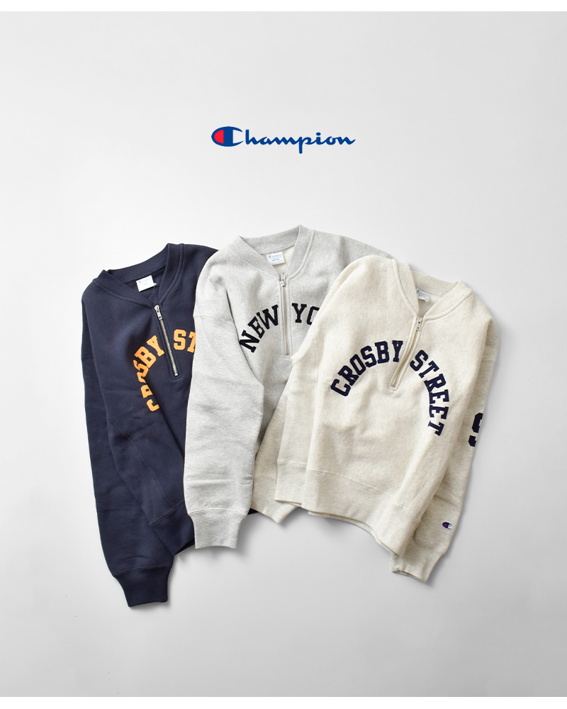 Champion(チャンピオン)リバースウィーブハーフジップスウェットシャツcw-c004
