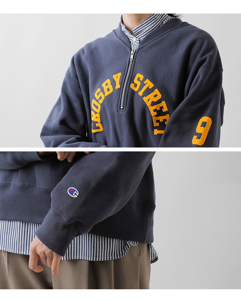 Champion(チャンピオン)リバースウィーブハーフジップスウェットシャツcw-c004