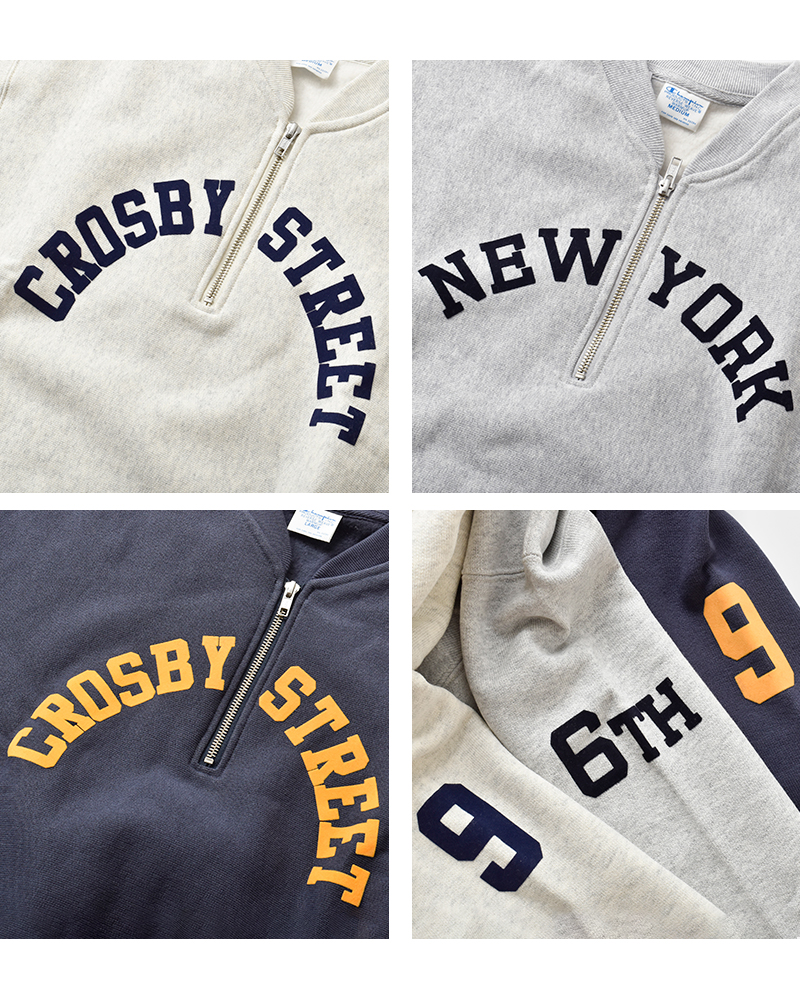 Champion(チャンピオン)リバースウィーブハーフジップスウェットシャツcw-c004