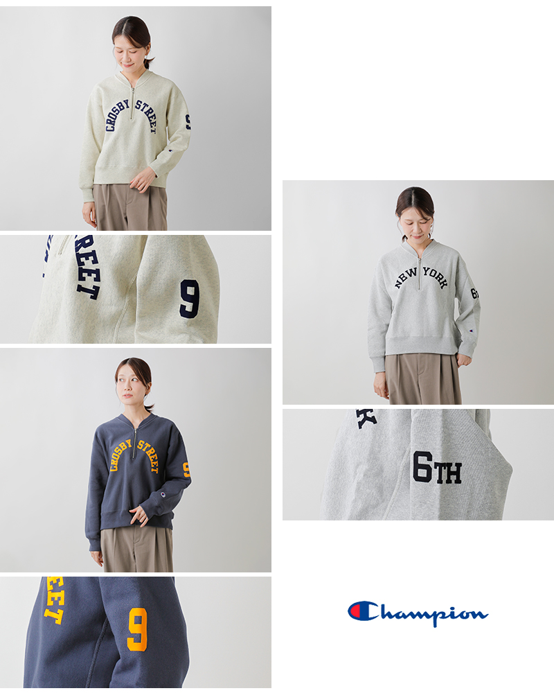 Champion(チャンピオン)リバースウィーブハーフジップスウェットシャツcw-c004