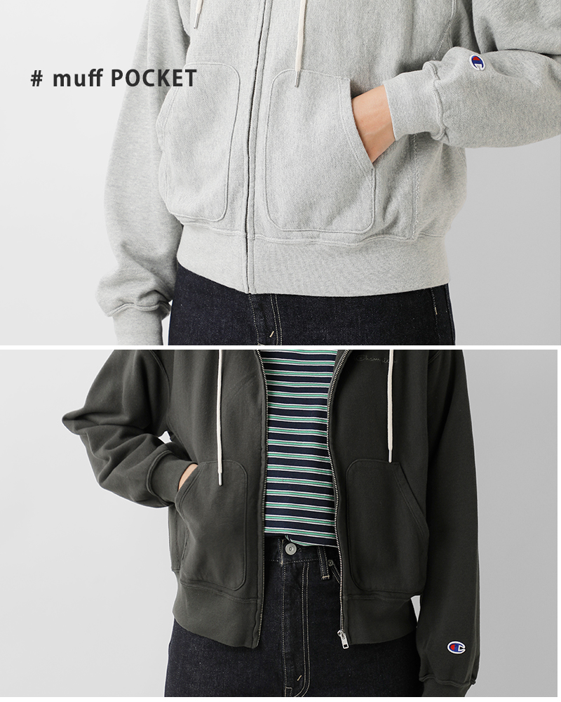 Champion(チャンピオン)リバースウィーブジップフーデッドスウェットシャツcw-c102