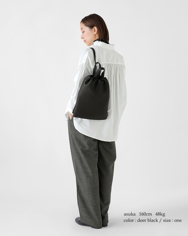 Ense(アンサ)ディアレザーナップサック“KnapDraw”d630
