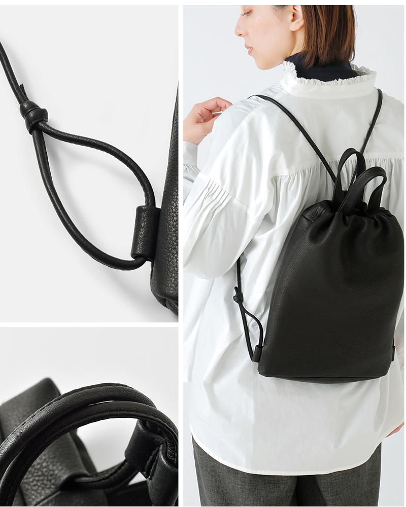Ense(アンサ)ディアレザーナップサック“KnapDraw”d630