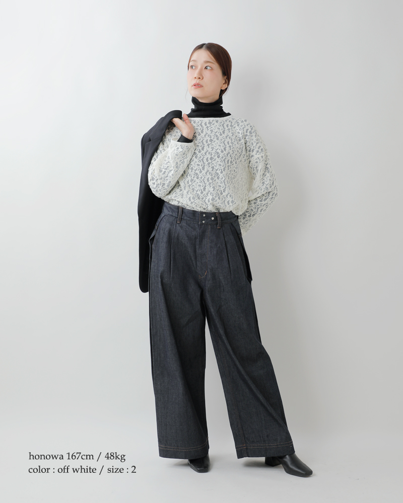 denicher(デニシェ)ウールレースプルオーバーdc253538