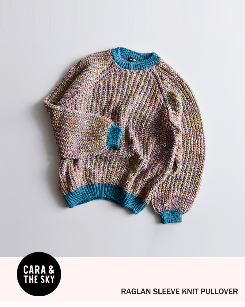 Cara＆The Sky(カラアンドザスカイ)ラグランスリーブニットプルオーバーdebbie