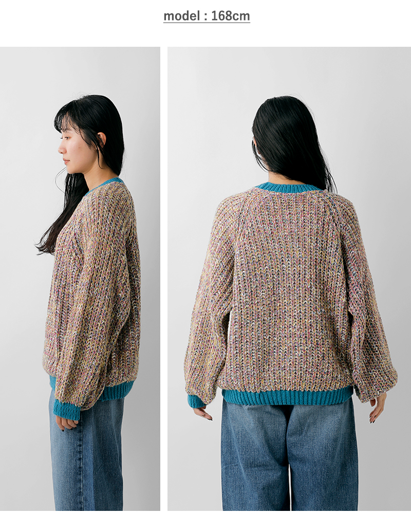 Cara＆The Sky(カラアンドザスカイ)ラグランスリーブニットプルオーバーdebbie