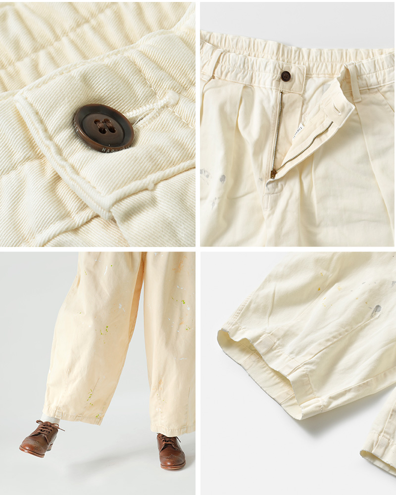 tsuzuli(ツヅリ)コットンチノリメイクサーカスパンツ“tsuzuliMADEBYHARVESTY/REMAKECIRCUSPANTSCHINO”dh82502