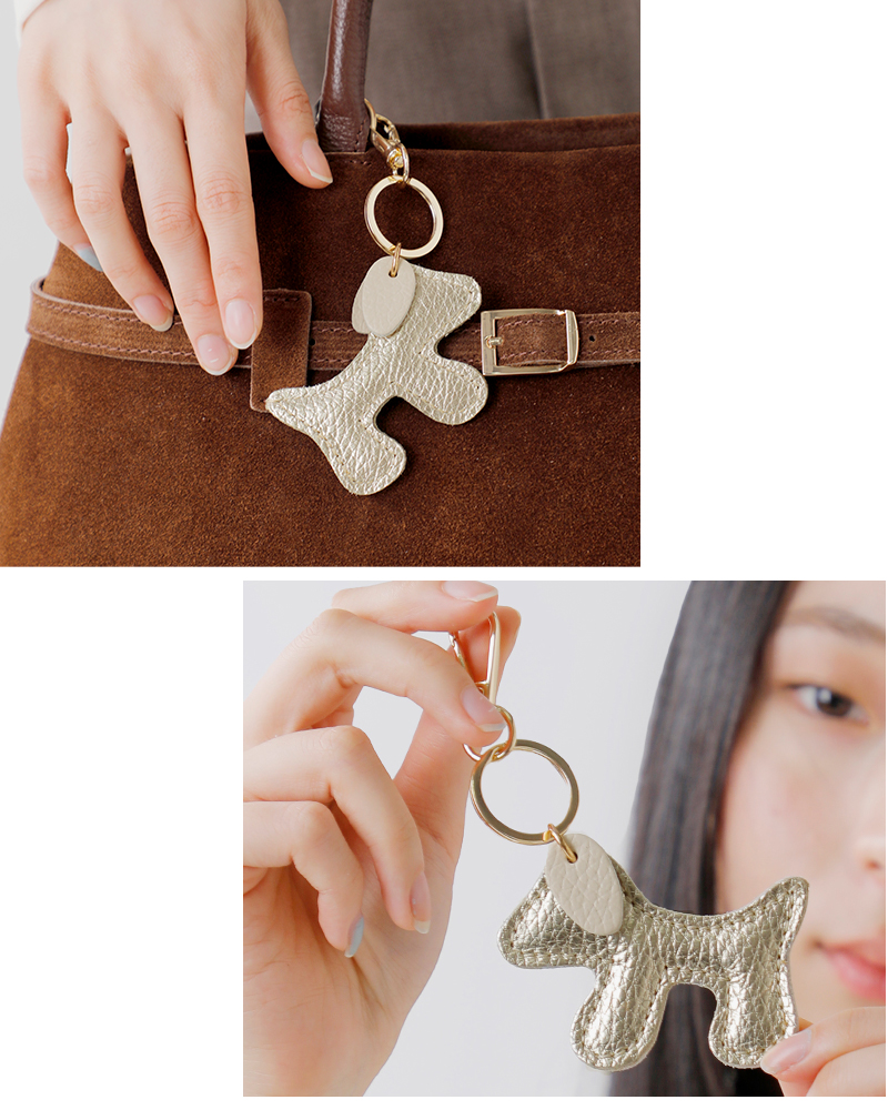AULENTTI(オウレンティ)ドラーロレザーDOGキーホルダーdi-2742-do