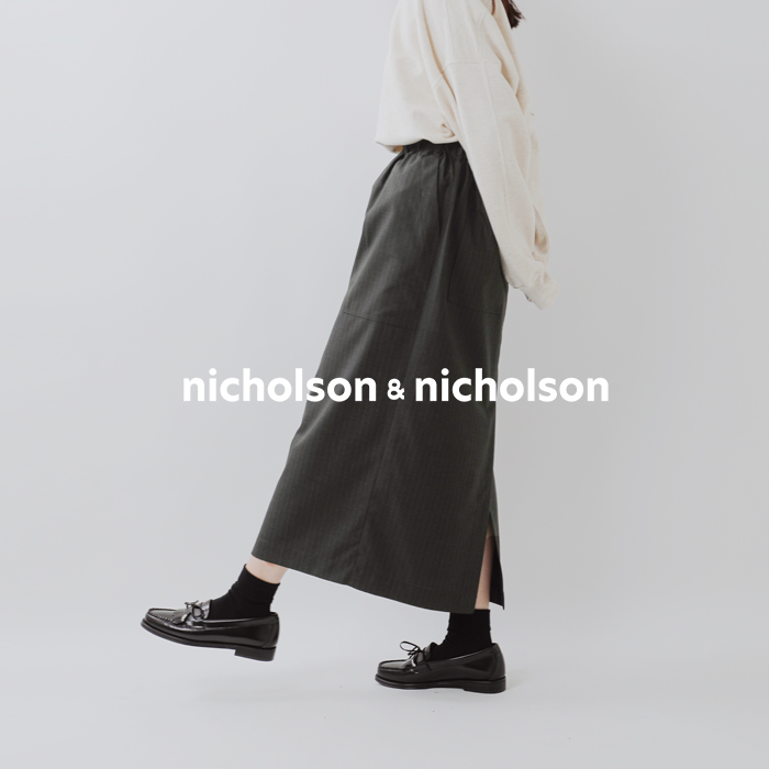 nicholson&nicholson（ニコルソンアンドニコルソン）　スカート nicholson&nicholson ニコルソンアンドニコルソン ストレッチ