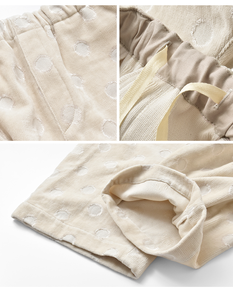 denicher(デニシェ)パイルドットジャガードイージーパンツdp253087