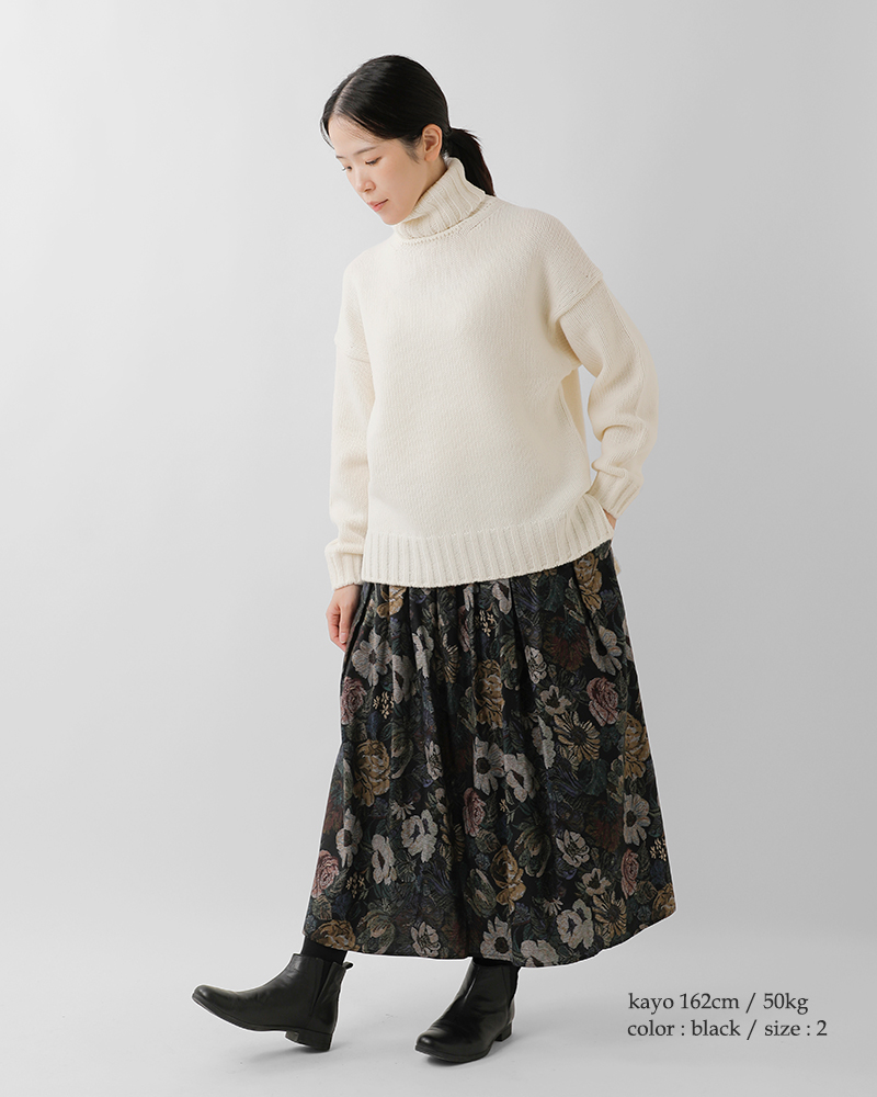 denicher(デニシェ)コットンビエラゴブランプリントギャザースカートds253078