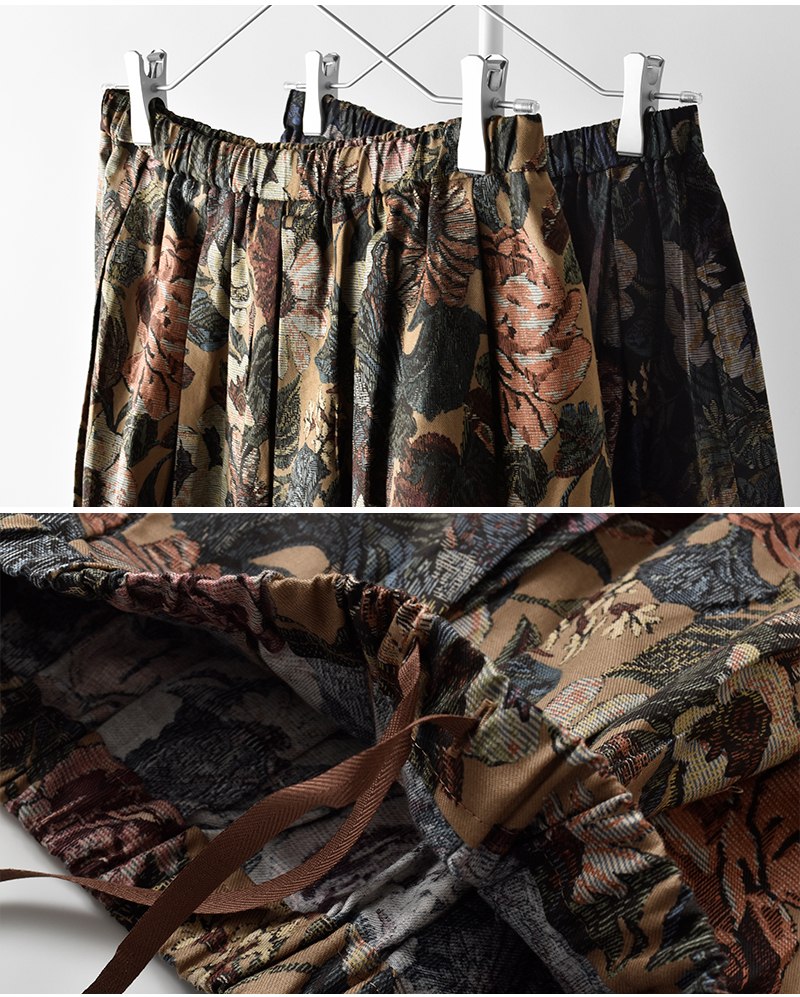 denicher(デニシェ)コットンビエラゴブランプリントギャザースカートds253078