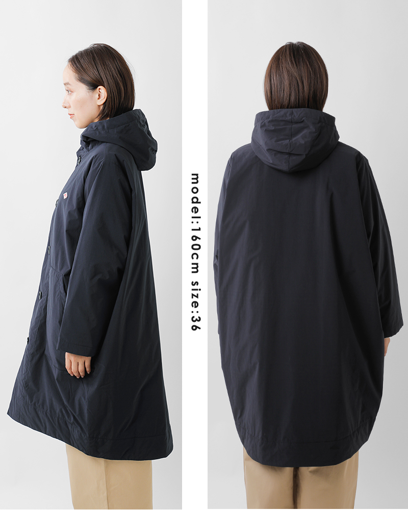 DANTON(ダントン)ピーチタフタインサレーションロングフーデッドコートdt-a0526pnt-25aw