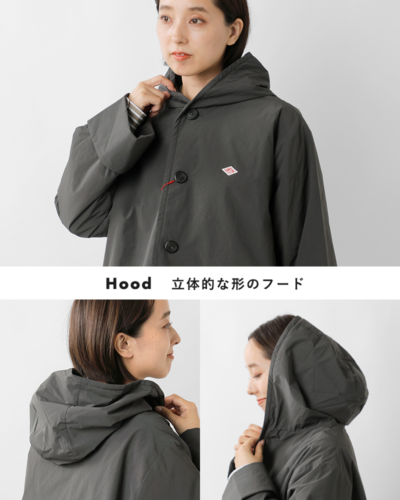 DANTON(ダントン)インサレーションピーチタフタフーデッドジャケットdt-a0673pnt-25aw