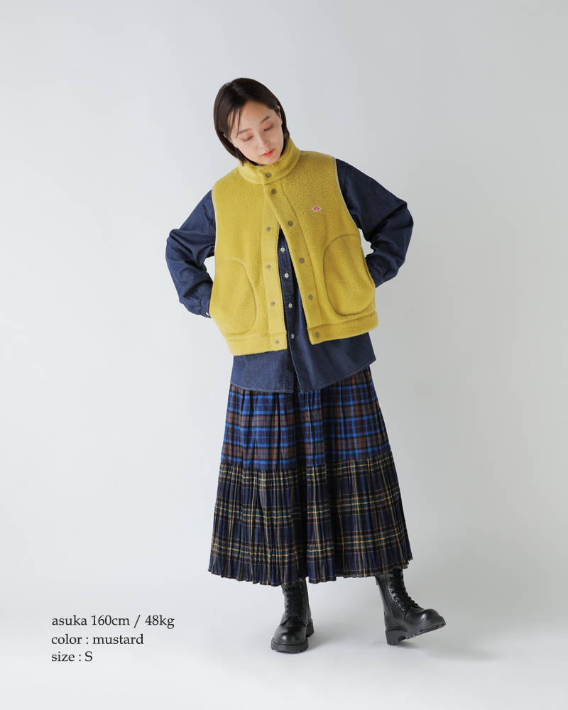 DANTON(ダントン)スタンドカラーダブルフェイスボアベストdt-a0701wnn