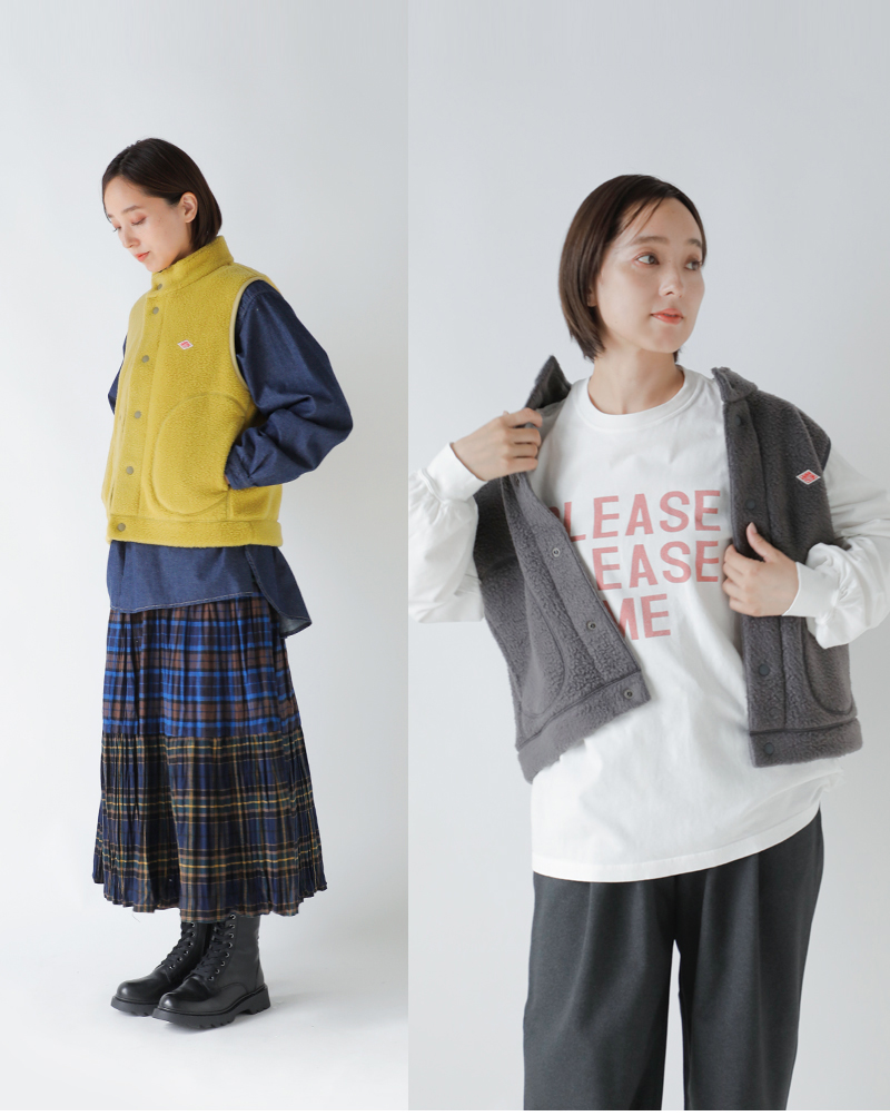 DANTON(ダントン)スタンドカラーダブルフェイスボアベストdt-a0701wnn