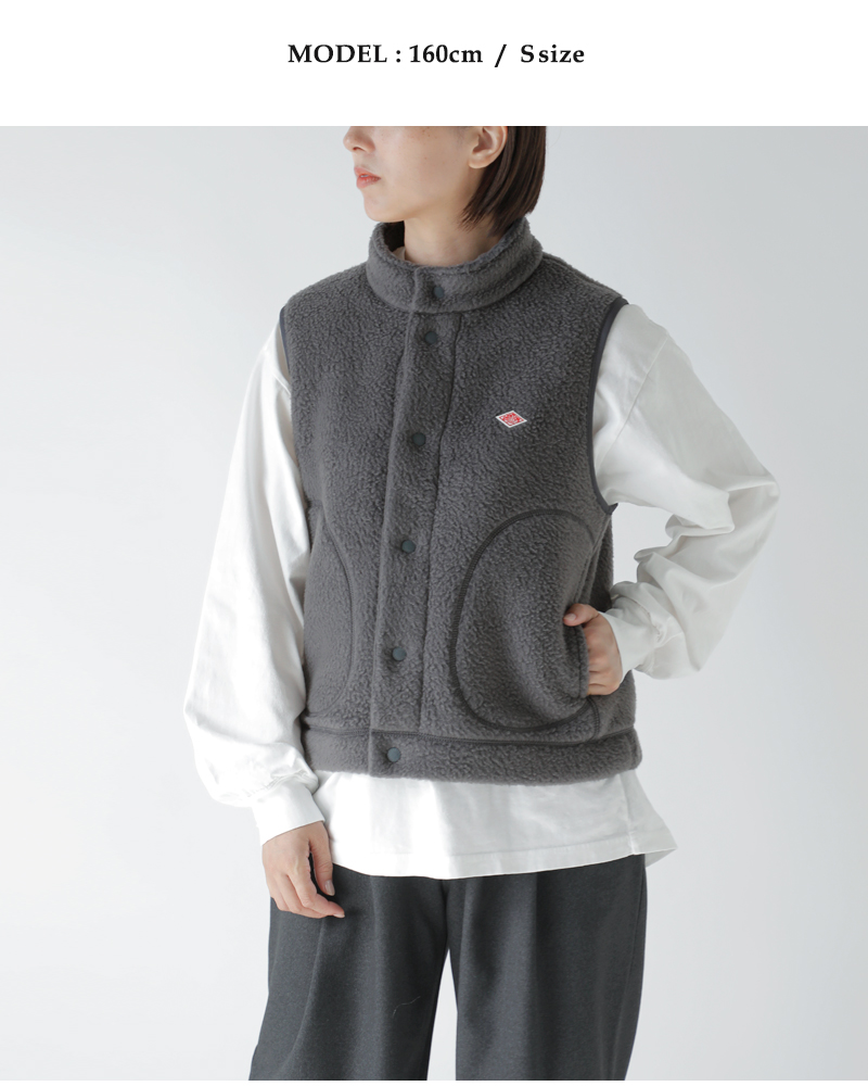 DANTON(ダントン)スタンドカラーダブルフェイスボアベストdt-a0701wnn