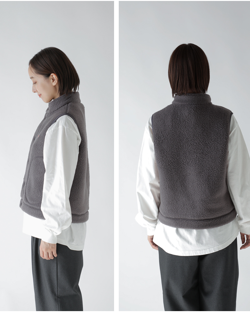 DANTON(ダントン)スタンドカラーダブルフェイスボアベストdt-a0701wnn