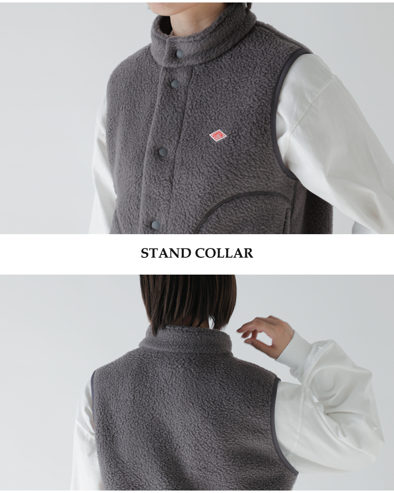 DANTON(ダントン)スタンドカラーダブルフェイスボアベストdt-a0701wnn