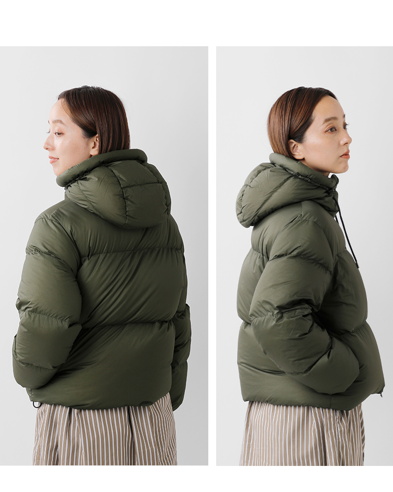 DANTON(ダントン)ナイロン6Dミニリップストップハイロフトダウンフーデッドジャケットdt-a0706van