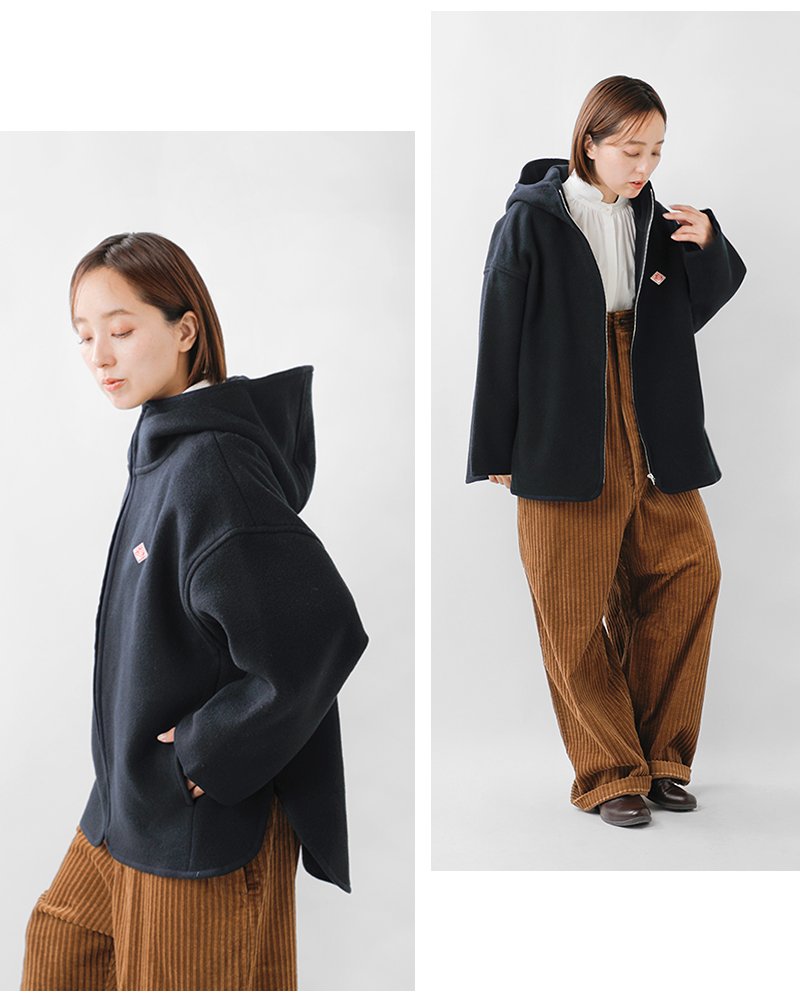 DANTON(ダントン)ウールメルトンフーデッドブルゾンdt-a0711mew