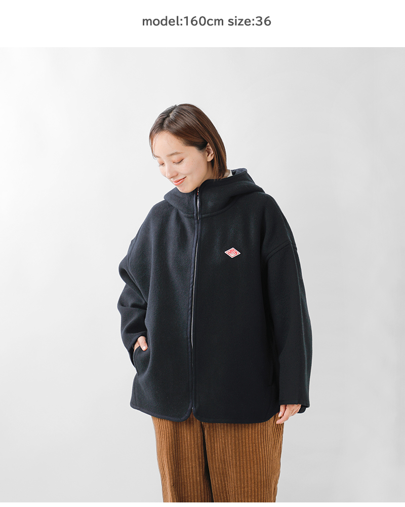 DANTON(ダントン)ウールメルトンフーデッドブルゾンdt-a0711mew