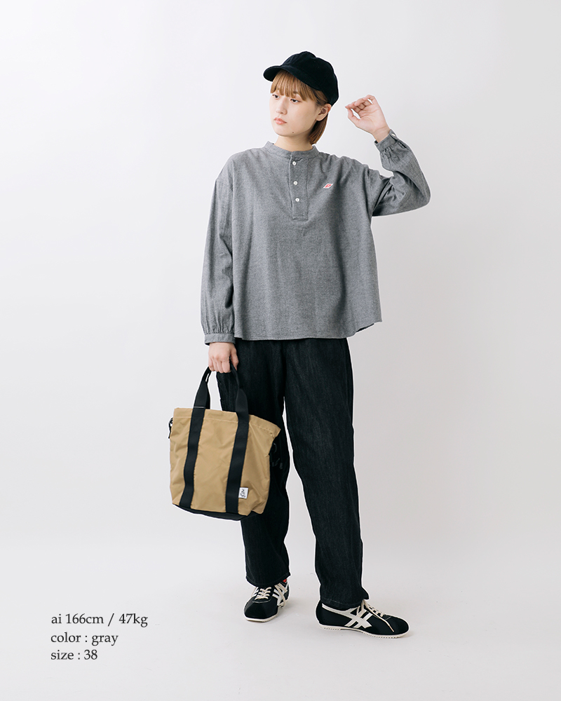 DANTON(ダントン)コットンツイルAラインヘンリーネックプルオーバーシャツdt-b0304ocv-25aw