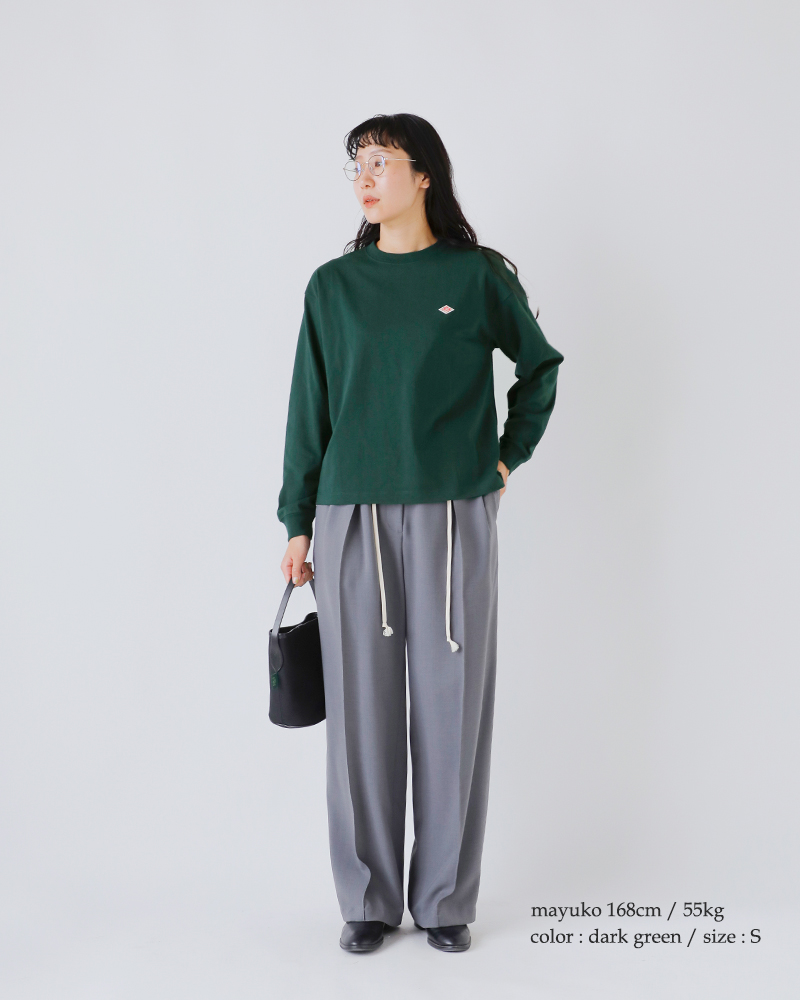 DANTON(ダントン)オープンエンドジャージークルーネックロングスリーブTシャツdt-c0269tcb-25aw