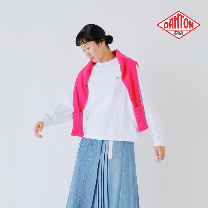 DANTON(ダントン)オープンエンドジャージークルーネックロングスリーブTシャツdt-c0269tcb-25aw
