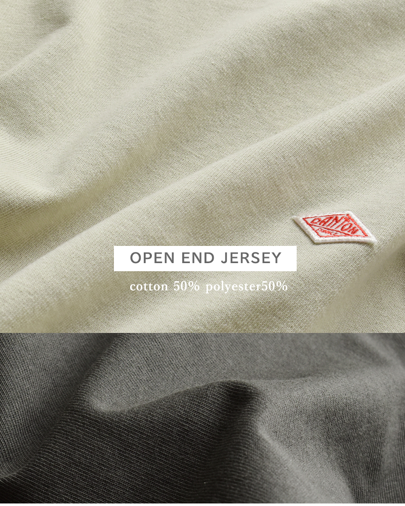 DANTON(ダントン)オープンエンドジャージークルーネックロングスリーブTシャツdt-c0269tcb-25aw