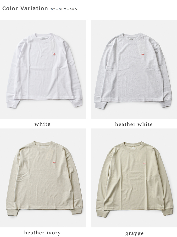 DANTON(ダントン)オープンエンドジャージークルーネックロングスリーブTシャツdt-c0269tcb-25aw