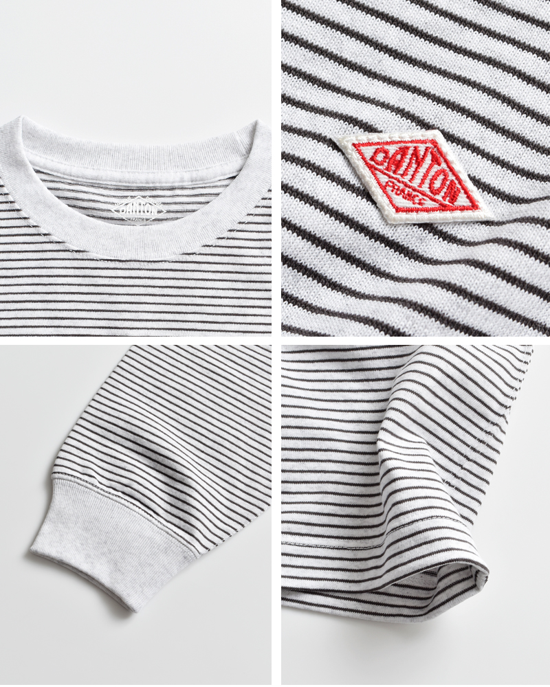 DANTON(ダントン)オープンエンドジャージーボーダークルーネックロングスリーブTシャツdt-c0269tcb-st-25aw