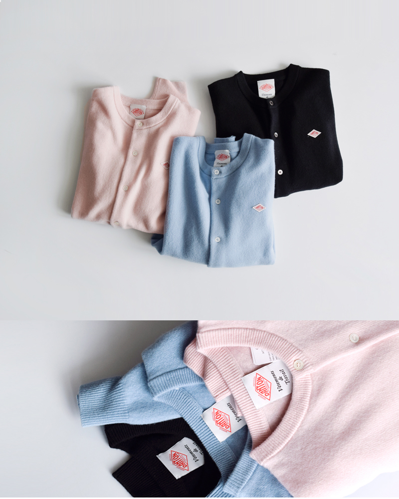 DANTON ダントン クールネックカーディガン 36 ブルータグ付新品未使用 DANTON ダントン クールネックカーディガン 36 ブルータグ付新品