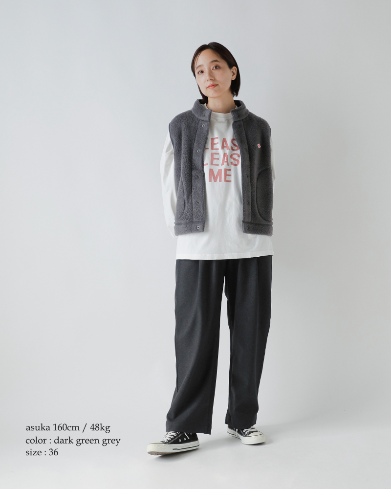 DANTON(ダントン)フランネル2タックイージーパンツdt-e0274flp