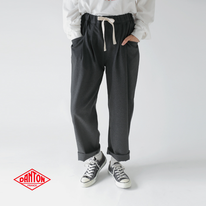 DANTON(ダントン)フランネル2タックイージーパンツdt-e0274flp