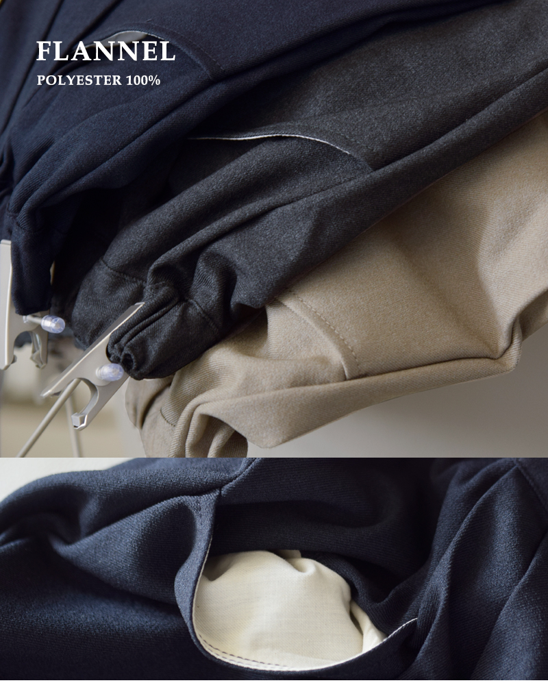 DANTON(ダントン)フランネル2タックイージーパンツdt-e0274flp