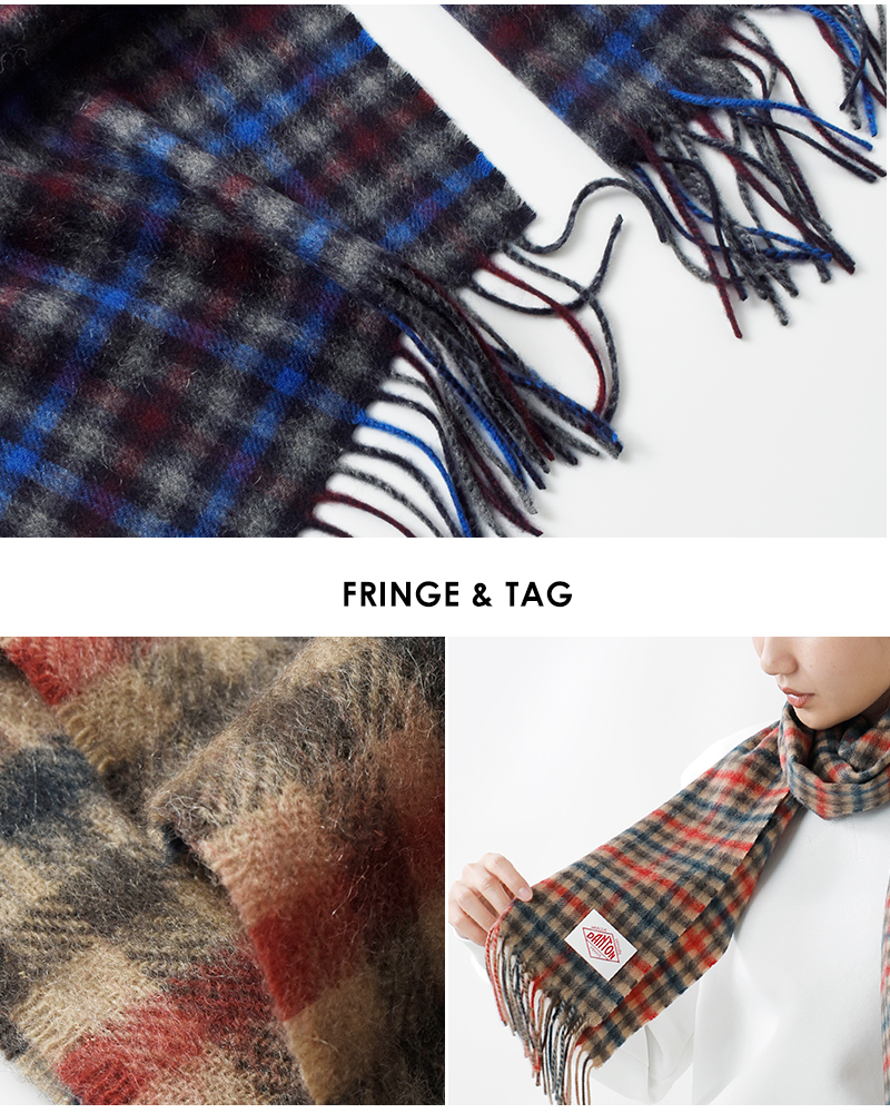 ダントン DANTON ウール カシミヤ ブレンド マフラー dt