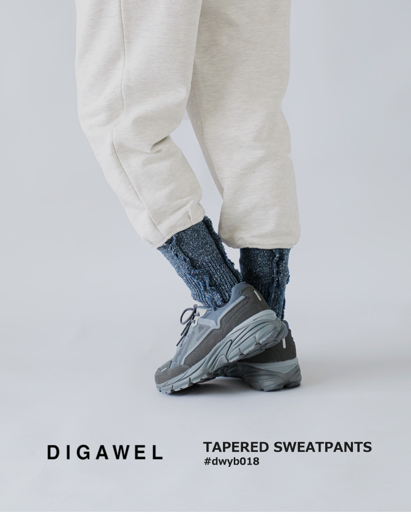 DIGAWEL(ディガウェル)コットンテーパードスウェットパンツdwyb018