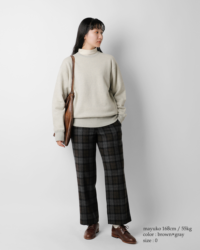 DIGAWEL(ディガウェル)ウールチェックサイドアジャスターパンツdwyb035