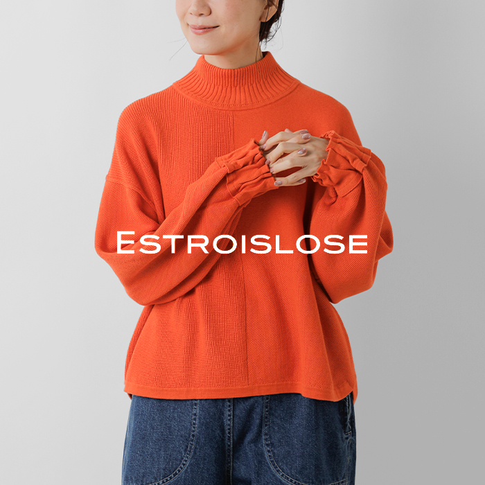 ESTROISLOSE(エストゥロワルーズ)コットンカシミヤソフトニットプルオーバーek25402