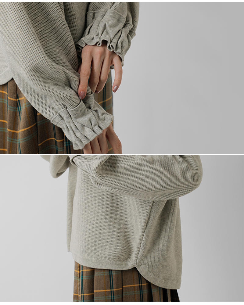 ESTROISLOSE(エストゥロワルーズ)コットンカシミヤソフトニットプルオーバーek25402