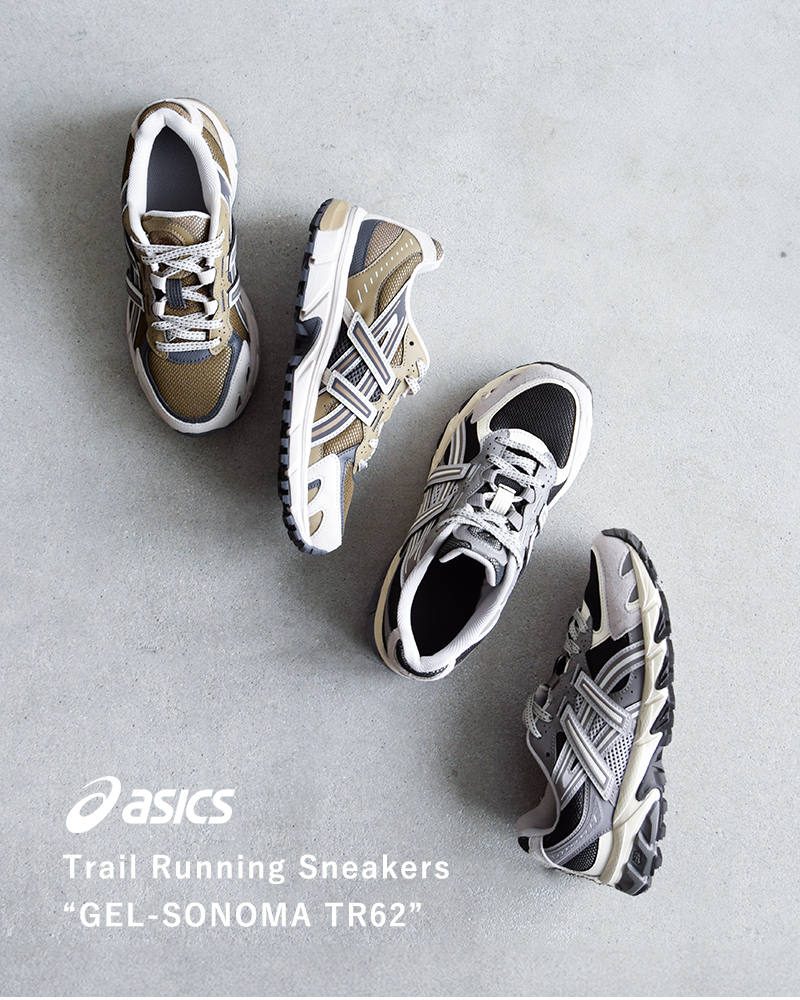 ASICS(アシックス)ゲルソノマトレイルランニングスニーカー“GEL-SONOMATR62”gel-sonoma62