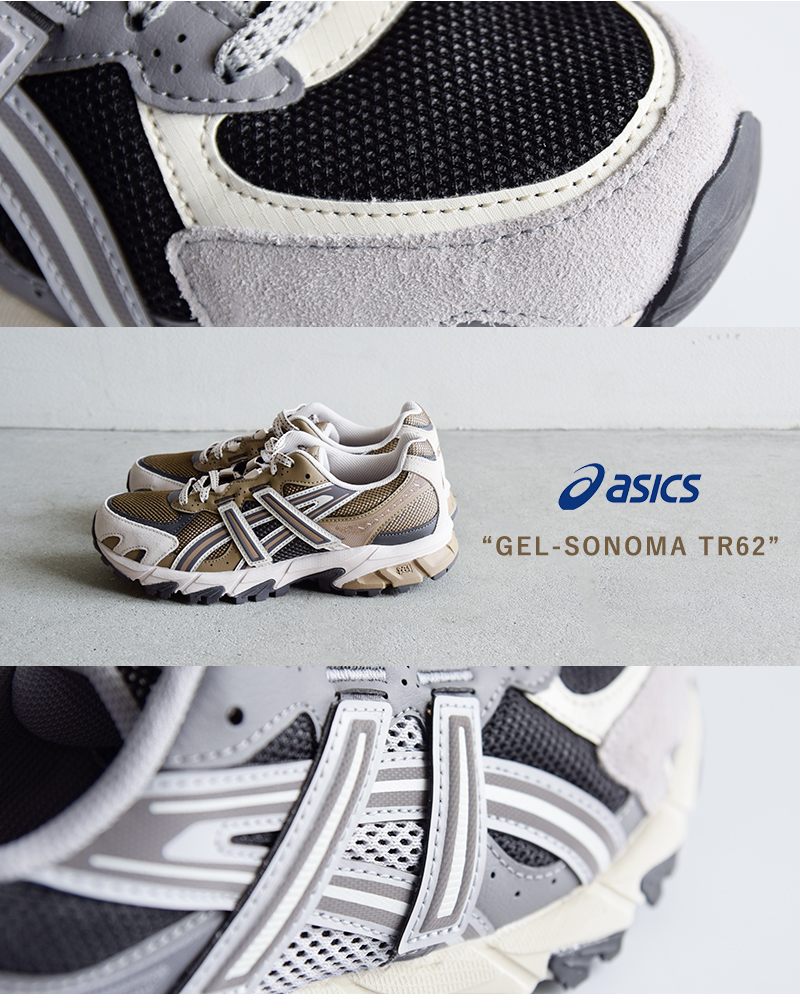 ASICS(アシックス)ゲルソノマトレイルランニングスニーカー“GEL-SONOMATR62”gel-sonoma62