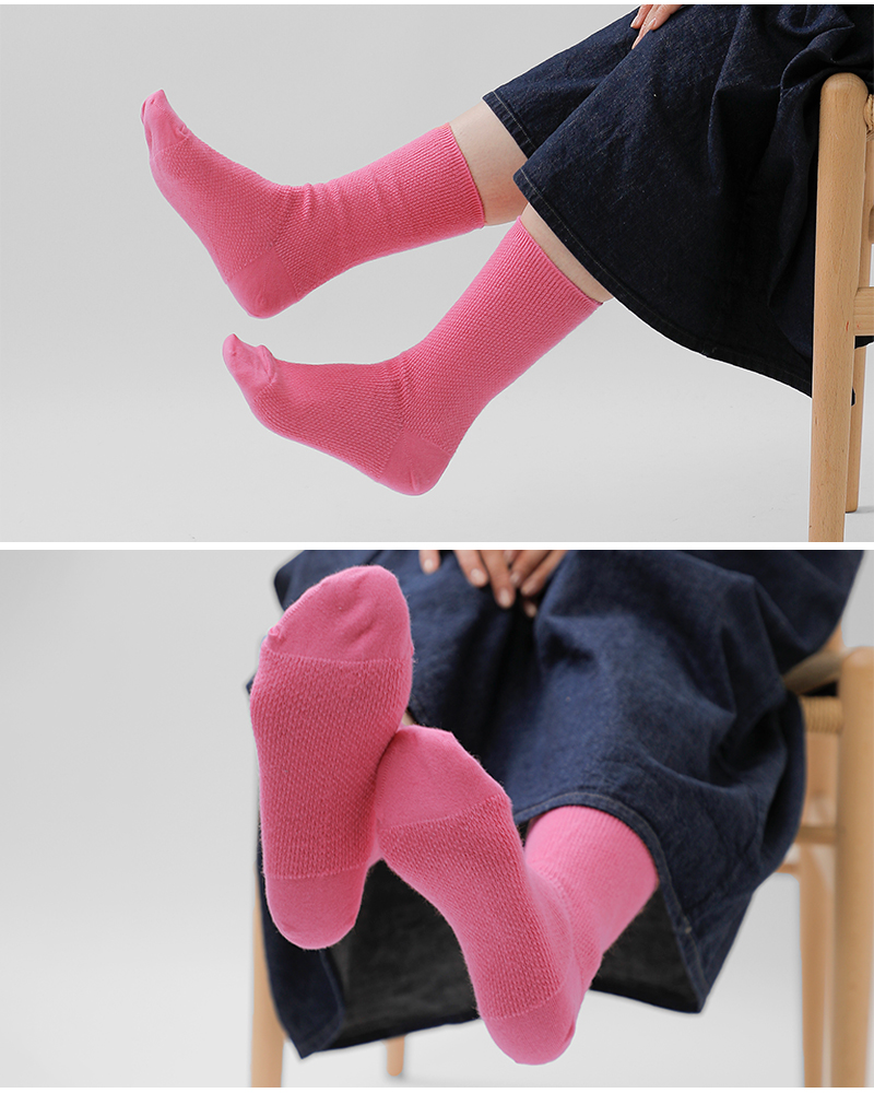 en Lille(リーレ)ジャガードショートソックス“わたがし”el24206